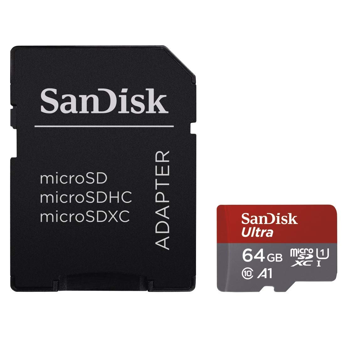 Sandisk Ultra 64GB Micro SDXC UHS-I Card with Adapter - 100MB/s U1 A1 - SDSQUAR-064G-GN6MA 1 Sandisk Ultra 64GB Micro SDXC UHS-I Card with Adapter - 100MB/s U1 A1 - SDSQUAR-064G-GN6MA
