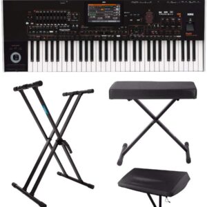 Korg PA4X 61-Key Professional Arranger Keyboard with Knox Bench